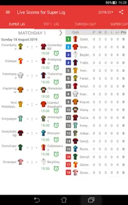 Live Scores for Super Lig 2023 android App screenshot 9