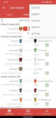 Live Scores for Super Lig 2023 android App screenshot 10