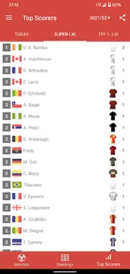 Live Scores for Super Lig 2023 android App screenshot 11