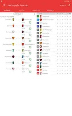 Live Scores for Super Lig 2023 android App screenshot 4