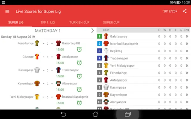 Live Scores for Super Lig 2023 android App screenshot 5